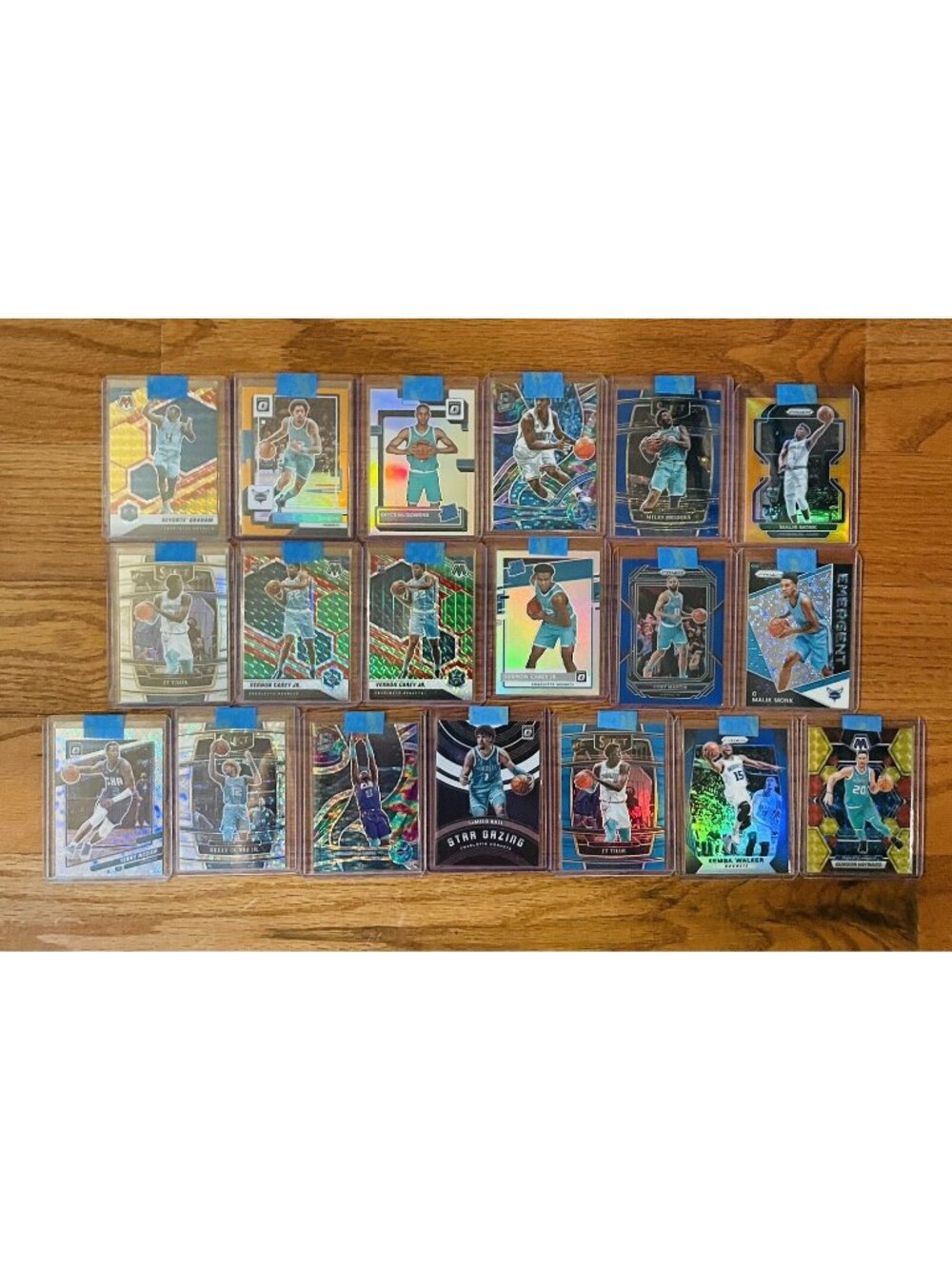 14 Charlotte Hornets Cards Paul Bridges Monk Rozier Walker Ball Thor Rookie Lot